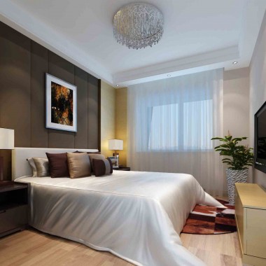 上海王子公寓119.2平米三居室现代简约风格9万半包装修案例效果图20645.jpg