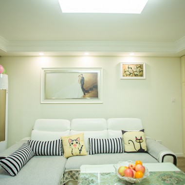 上海梧桐城邦二期140平米二居室简欧风格风格12万全包装修案例效果图10005.jpg