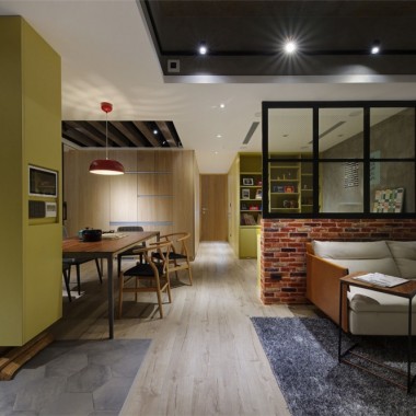 上海夏朵小城二期118平米三居室现代简约风格10.3万半包装修案例效果图5588.jpg