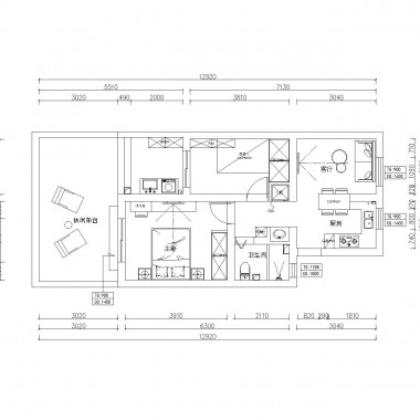 上海夏朵园65平米一居室简约风格11万全包装修案例效果图4934.jpg