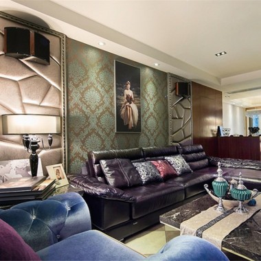 上海象源丽都140.1平米三居室现代简约风格16.5万全包装修案例效果图16641.jpg