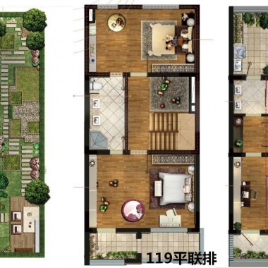上海新城上坤樾山美墅119平米四居室混搭风格风格70万全包装修案例效果图20998.jpg