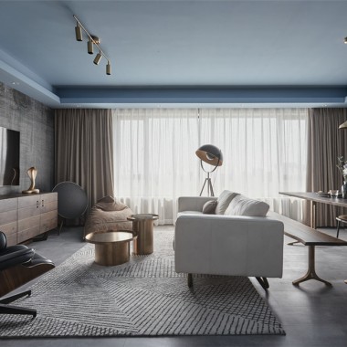 上海新逸仙公寓128.9平米三居室现代简约风格11.5万半包装修案例效果图12795.jpg
