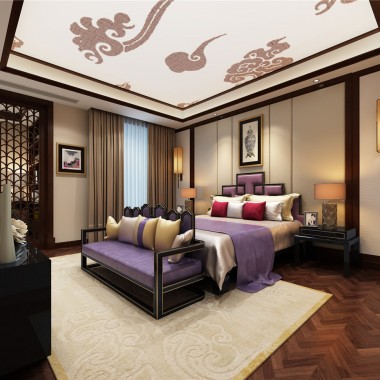 上海信达泰禾·上海院子450平米别墅中式风格风格67.5万半包装修案例效果图17038.jpg
