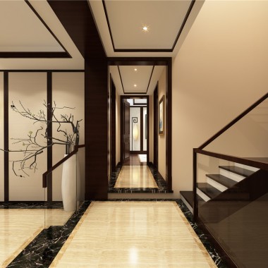 上海信达泰禾·上海院子450平米别墅中式风格风格67.5万半包装修案例效果图17049.jpg