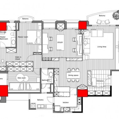 上海星罗苑118平米三居室北欧风格8.4万半包装修案例效果图12777.jpg