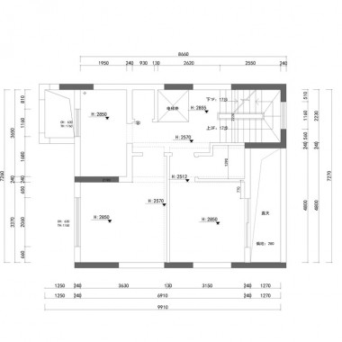 上海阳光城花满墅268平米别墅简欧风格风格40.5万半包装修案例效果图8417.jpg