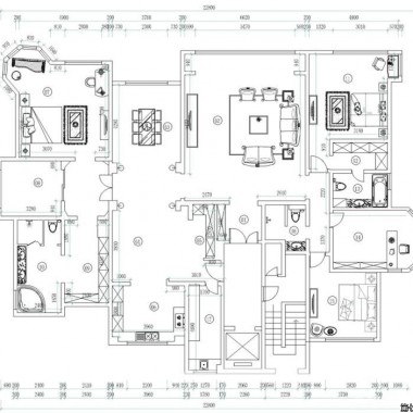 上海逸仙华庭135平米三居室欧式风格9.6万半包装修案例效果图6190.jpg