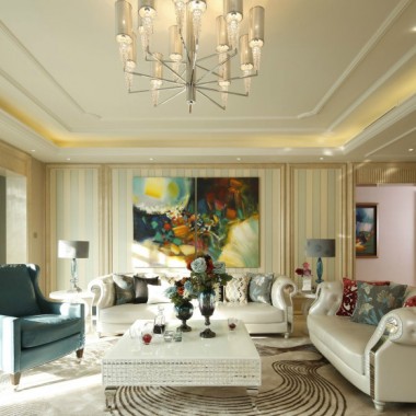 上海逸仙华庭135平米三居室欧式风格9.6万半包装修案例效果图6201.jpg