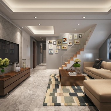 北京中和家园123平米四居室现代简约风格22万全包装修案例效果图466.jpg