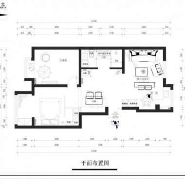 北京中海紫御公馆82平米二居室现代风格5万半包装修案例效果图531.jpg