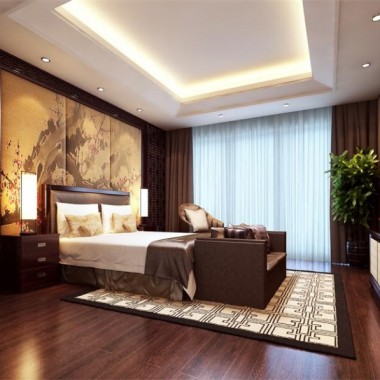 北京中海国际公馆130平米三居室中式风格风格14.5万全包装修案例效果图764.jpg