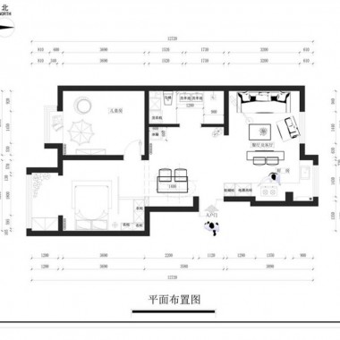 北京中海枫涟山庄120平米三居室现代风格7.5万半包装修案例效果图808.jpg