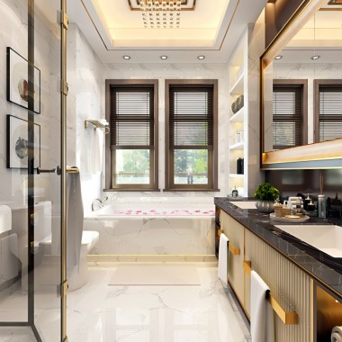 北京园博府133平米三居室现代风格18万半包装修案例效果图412.jpg