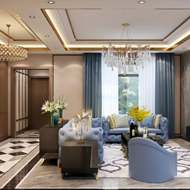 北京园博府133平米三居室现代风格18万半包装修案例效果图2238.jpg