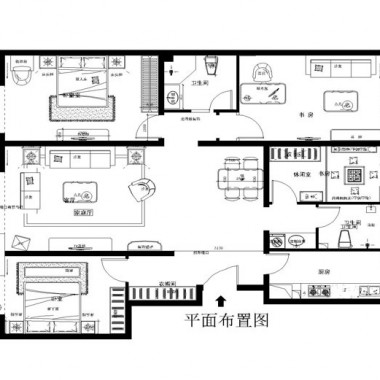 北京玉泉新城142.5平米三居室简欧风格风格13.7万全包装修案例效果图936.jpg