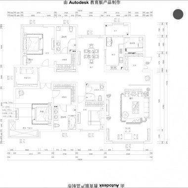 北京玉泉路11号院240平米四居室混搭风格风格39万全包装修案例效果图1379.jpg