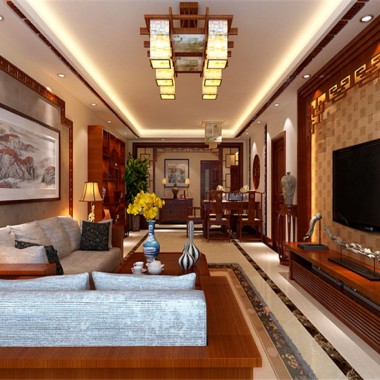 北京永定河孔雀城英国宫150平米三居室中式古典风格12.3万全包装修案例效果图2500.jpg