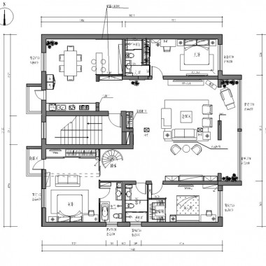北京雍和家园197.3平米三居室现代简约风格24万全包装修案例效果图389.jpg