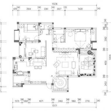 北京怡馨家园122.2平米三居室地中海风格7万半包装修案例效果图624.jpg