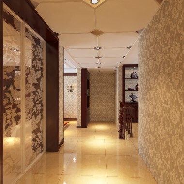 北京牛驼温泉孔雀城公寓150平米三居室中式风格风格10万全包装修案例效果图387.jpg