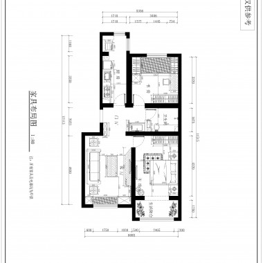 北京瑞雪春堂176.1平米四居室现代简约风格30万全包装修案例效果图2520.jpg