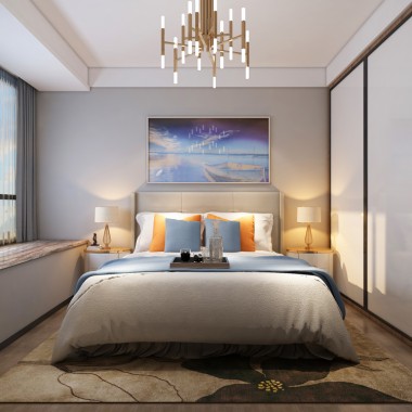 广州金域蓝湾100平米三居室现代风格9.5万半包装修案例效果图501.jpg