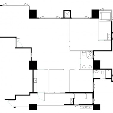 广州金众西关海155平米三居室其他风格18万全包装修案例效果图424.jpg
