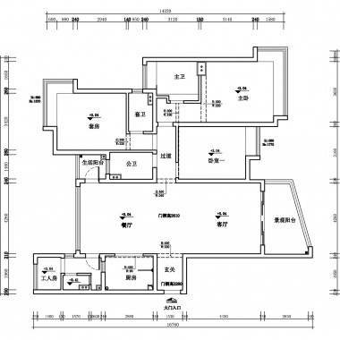广州锦城花园183平米四居室中式风格38万全包装修案例效果图3941.jpg