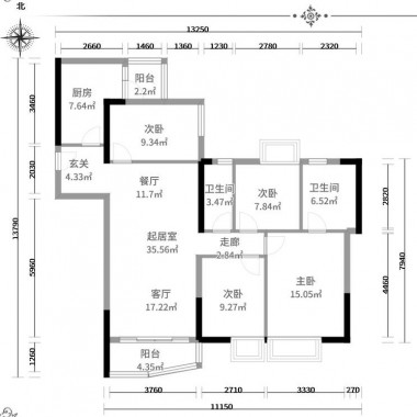 广州丽江花园华林居88平米三居室中式风格12万全包装修案例效果图398.jpg
