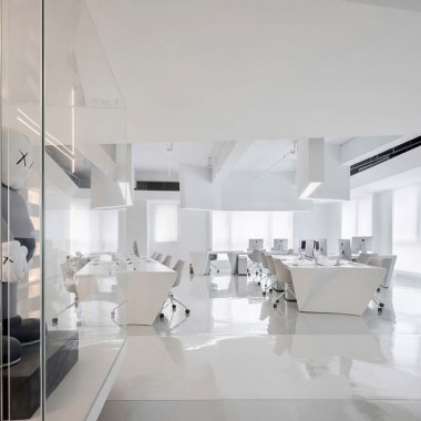 时上建筑设计  一条白裙延伸的办公空间 ！-#室内设计#现代#软装设计#25093.jpg
