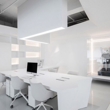 时上建筑设计  一条白裙延伸的办公空间 ！-#室内设计#现代#软装设计#25095.jpg