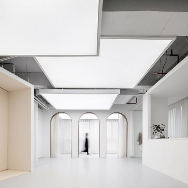 时上建筑设计  一条白裙延伸的办公空间 ！-#室内设计#现代#软装设计#25101.jpg