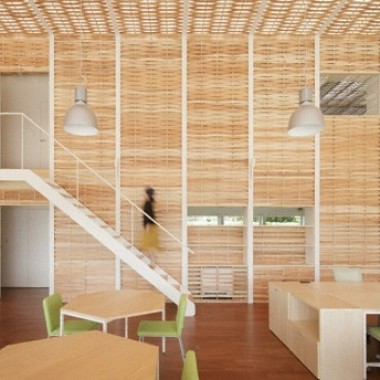 用木条编织的办公室 l 办公空间装修设计 -#工业风##办公空间#2953.jpg
