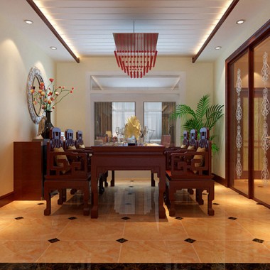 广州珊瑚天峰187平米四居室新古典风格风格30万全包装修案例效果图4837.jpg