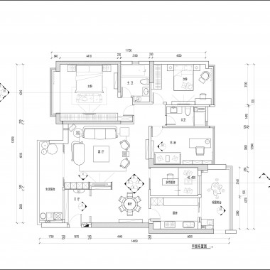 广州珊瑚天峰192平米四居室现代风格12万半包装修案例效果图2077.jpg