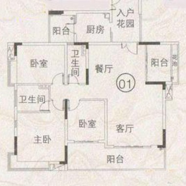 广州尚上名筑127平米三居室现代简约风格13万全包装修案例效果图9815.jpg