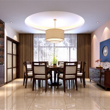 广州万科峯境149平米四居室中式风格风格13万半包装修案例效果图12330.jpg