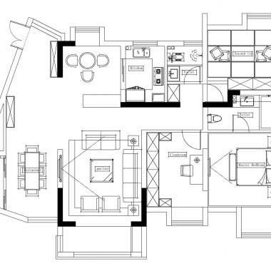 广州万科蓝山125平米三居室北欧风格10万全包装修案例效果图7611.jpg