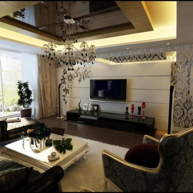 广州西关海118平米三居室欧式风格风格18万全包装修案例效果图7886.jpg