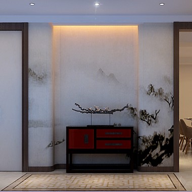 北京天通苑北二区120平米三居室中式古典风格20万全包装修案例效果图270.jpg