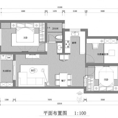 广州星海园75平米三居室北欧风格9.1万全包装修案例效果图7301.jpg