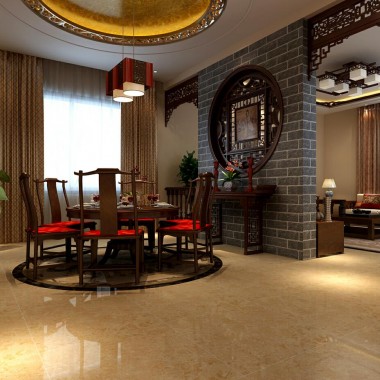 北京西山壹号院320平米三居室新古典中式风格风格65万全包装修案例效果图1338.jpg