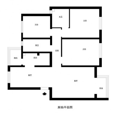 北京伊舍小镇128平米三居室简欧风格风格8.4万全包装修案例效果图510.jpg
