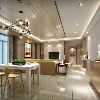 广州星汇园94平米三居室现代简约风格15万半包装修案例效果图7919.jpg