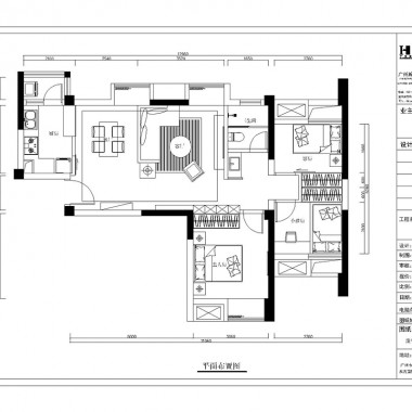 广州星汇园94平米三居室现代简约风格15万半包装修案例效果图8066.jpg