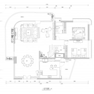 广州雅居乐剑桥郡别墅560平米一居室现代简约风格48万半包装修案例效果图1637.jpg