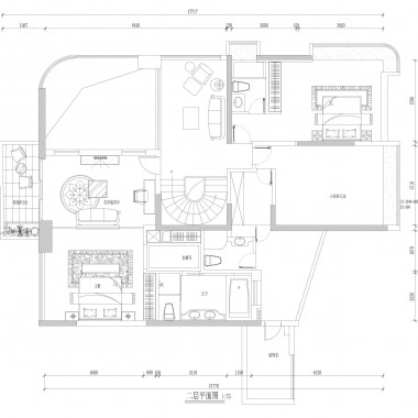 广州雅居乐剑桥郡别墅560平米一居室现代简约风格48万半包装修案例效果图1646.jpg