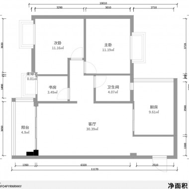 广州逸翠湾129.4平米三居室中式风格13万半包装修案例效果图7332.jpg