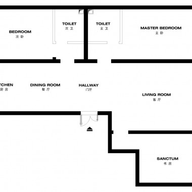 广州御金沙103平米三居室现代简约风格14.5万全包装修案例效果图11946.jpg